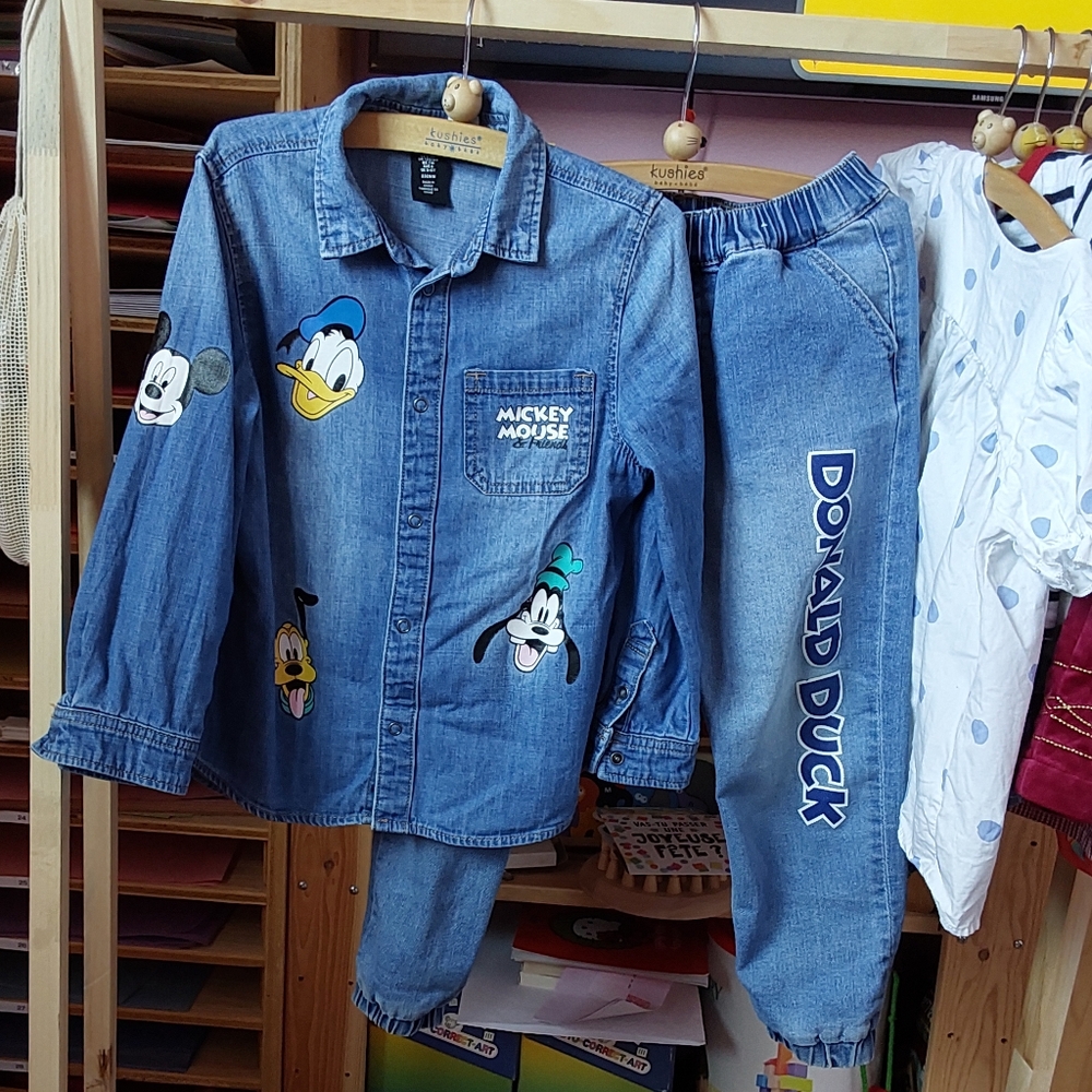 Mickey mouse & friends denim set